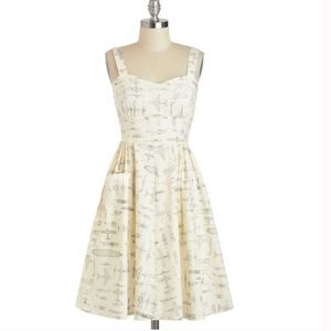 ModCloth On a Barrel Roll Airplane Print Dress